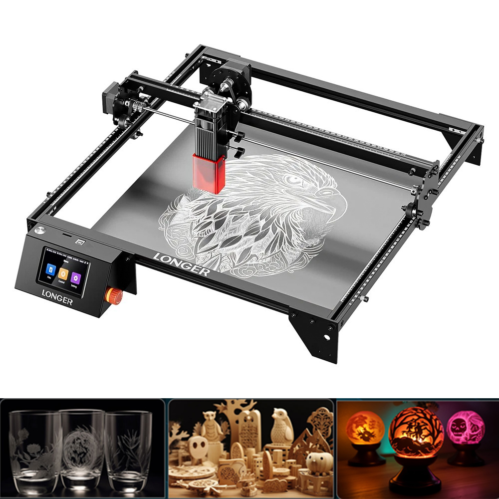 Industrial Acrylic Laser Cutter - LONGER 20W Laser-Gravier- und Schneidegerät 400x365mm