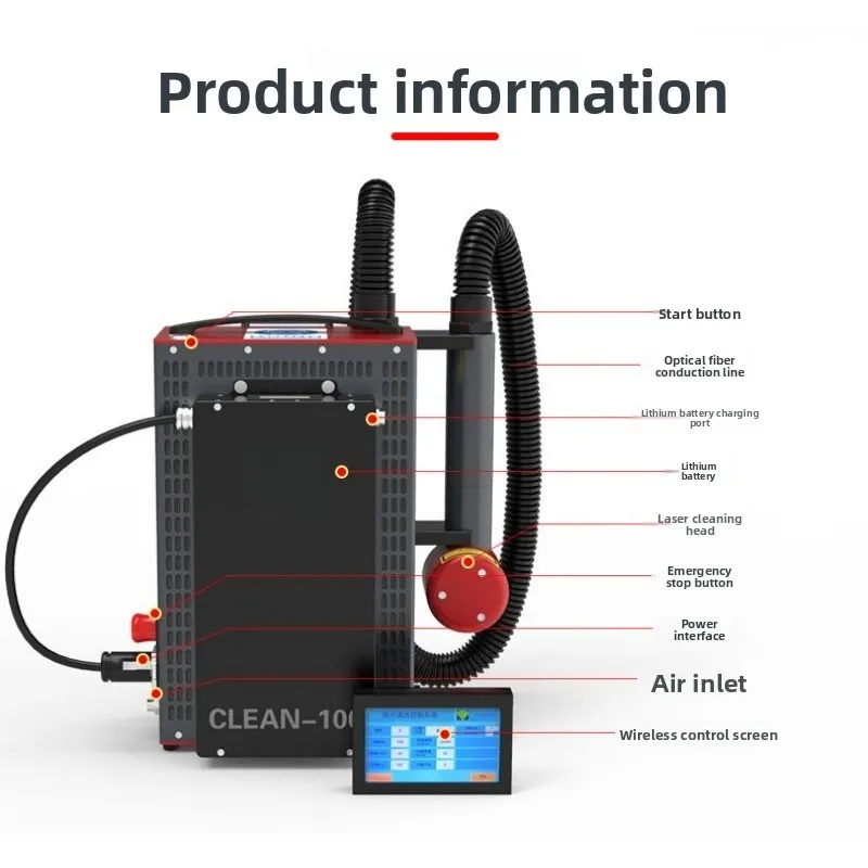 Tragbare Handlaser-Reinigungsm – Industrial Laser Cleaning Equipment Bewertung und Preis
