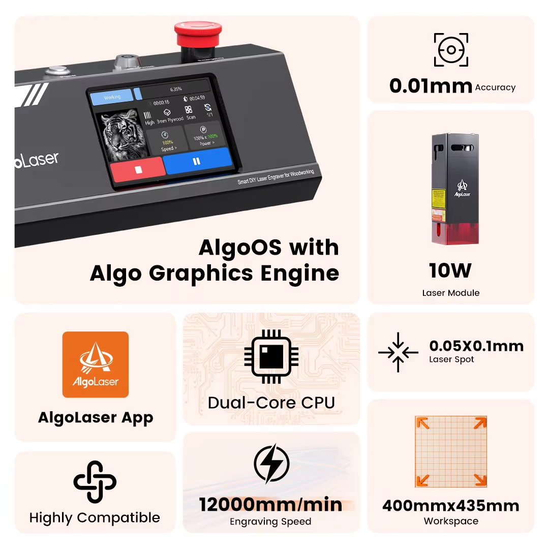 Algolaser DIY Tisch 40*43 cm C – Industrial Acrylic Laser Cutter Bewertung und Preis