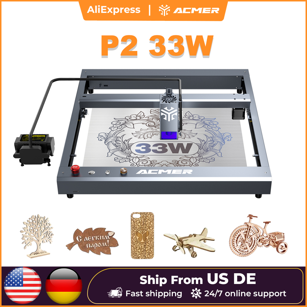ACMER P2 33W Laser-Graviergerä – Industrial Laser Engraver For Wood Bewertung und Preis