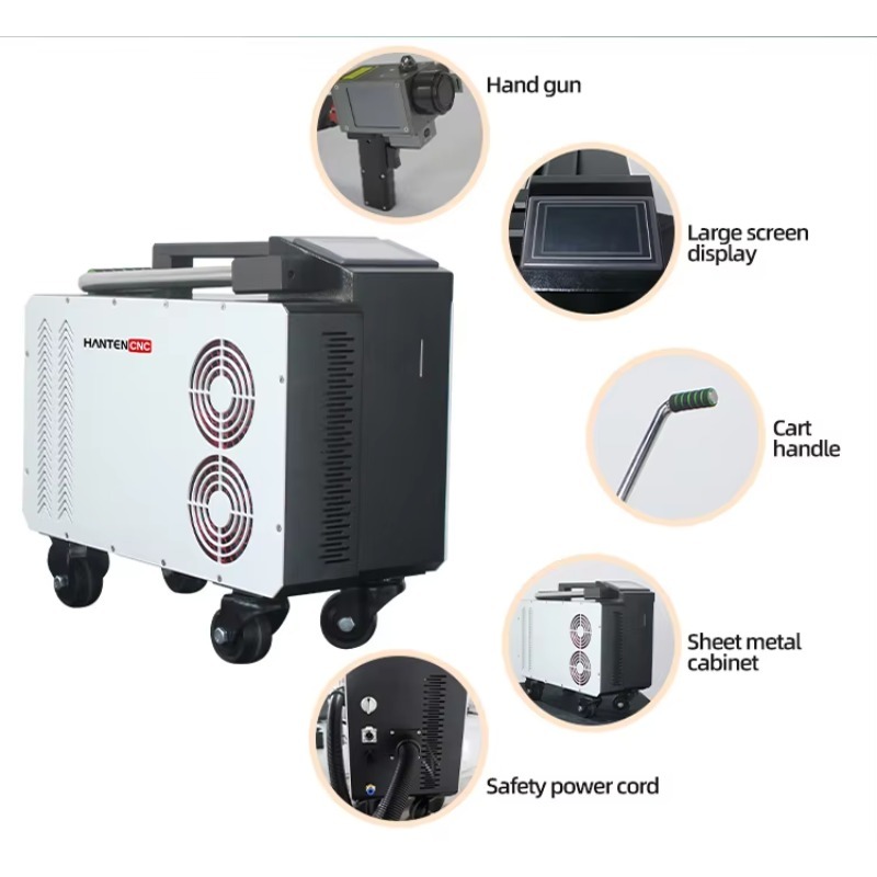 Tragbare 300W-Pulsfaser-Laserr – Industrial Laser Cleaning Equipment Bewertung und Preis